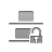 distribute,vertica,bottom,lock,open icon