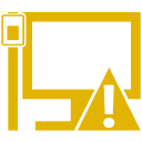 lan,caution icon