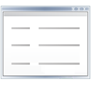 application, list, window icon