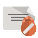 certificate,cancel icon