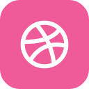 connect, dribbble, media, social svg vector icon