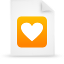 document, file, orange, paper icon
