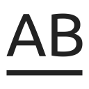 format, style, underline, underlined svg vector icon