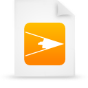 file,document,paper,orange icon