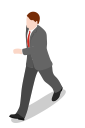 business, businessman, male, man, office, people, user, walking svg vector icon