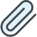 attach, attachment, clip, clipping, general, office, paperclip svg vector icon