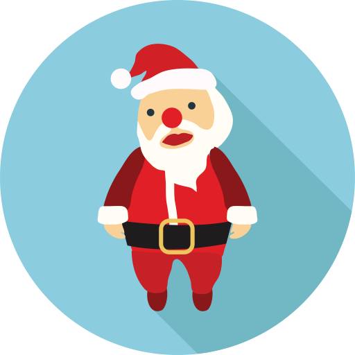 Santa Claus svg vector icon