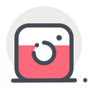 instagram, media, network, social, web svg vector icon