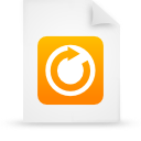 document, file, orange, paper icon
