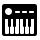 midi,keyboard icon