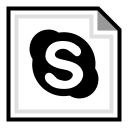 brand, online, skype svg vector icon