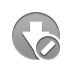 arrow,down,cancel icon