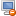 delete, monitor icon