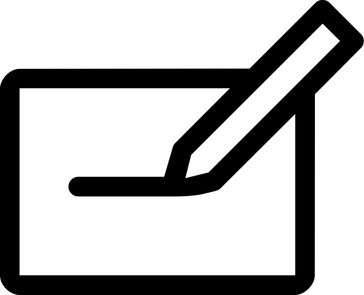 Write svg vector icon