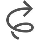 arrow, clockwise, swirl, tornado, twister svg vector icon