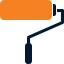 paint, roller icon