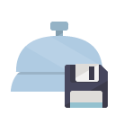 front,desk,diskette icon