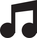 music, note svg vector icon