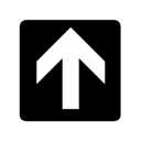 arrow,arrow up,up,ascend,rise,ascending,upload,increase icon