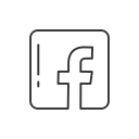 facebook, facebook button, facebook logo, social media svg vector icon