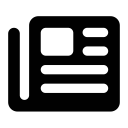 newspaper svg vector icon