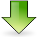 arrow, down, download icon