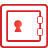 basic, red, safe icon