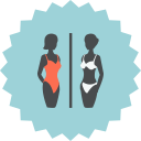 bikini, bra, female, lady, short, swimsuits, underwear svg vector icon