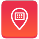 gradient, meetvibe, social, square svg vector icon