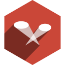 hexagon, limelight, media, shadow, social svg vector icon
