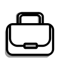 bag, baggage, business, job, office, shopping, suitcase svg vector icon