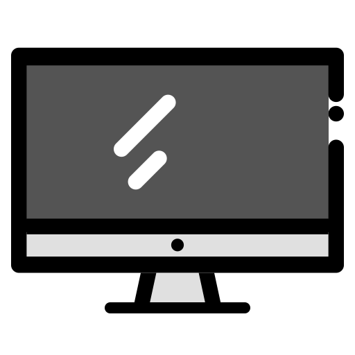 Computer svg vector icon