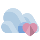 cloud,heart icon