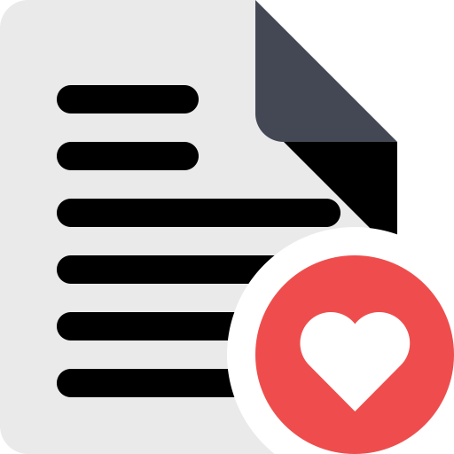 File Heart svg vector icon