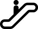 escalator svg vector icon