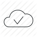 accept, approved, check, checkbox, checkmark, cloud, ok icon