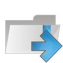 arrow, folder, right icon