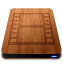 wooden,slick,movie,drive,film,video icon
