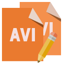 file,format,avi,pencil icon