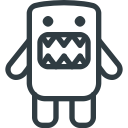 domo, kun svg vector icon