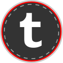 media, online, social, tumblr svg vector icon
