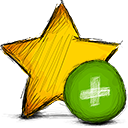 add, star icon