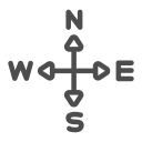 compass, destination, east, north, south, trip, west svg vector icon