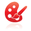 color, palette, red icon