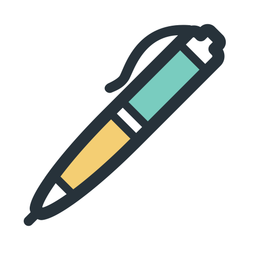 Color Block Pen svg vector icon