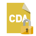 file,format,cda,lock icon