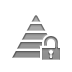pyramid,lock,open icon