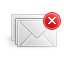 mail,delete,del,remove,envelop,message,email,letter icon