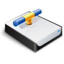 disk, drive, network icon