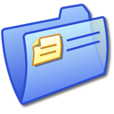 folder,blue icon